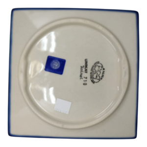 Polish Pottery Toffi Plate - Holiday Harmony Pattern
