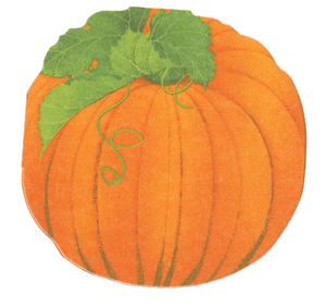 Pumpkin--Die-Cut  Airlaid  - Luncheon Napkin