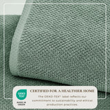 Cotton textured bath towel set - acacia collection