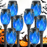 8-Pack Solar Flame Torch Lights – Flickering Outdoor Garden Lights for Patio & Lawn