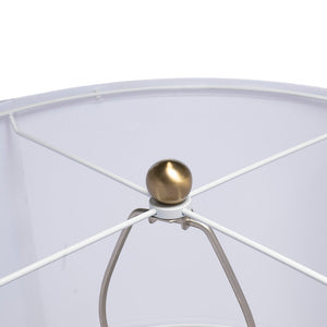 D15x29 Table Lamp with Glass Drum Shade