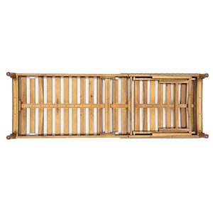 76.8' Solid Acacia Wood Sun Lounger Set of 2 with Cushions