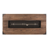 56" Outdoor Patio Rectangle Gas Burning MgO Fire Pit