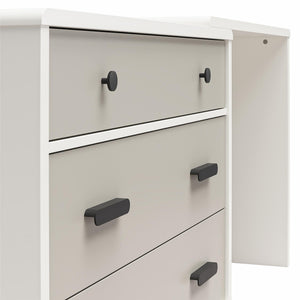 Valencia - 3 Drawer Dresser And Desk - Taupe