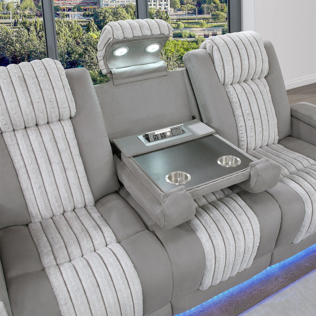 Duran - Power Reclining Sofa With Power Headrest