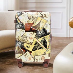 3-Piece PC Spinner Wheel Luggage Set with Printed Pattern