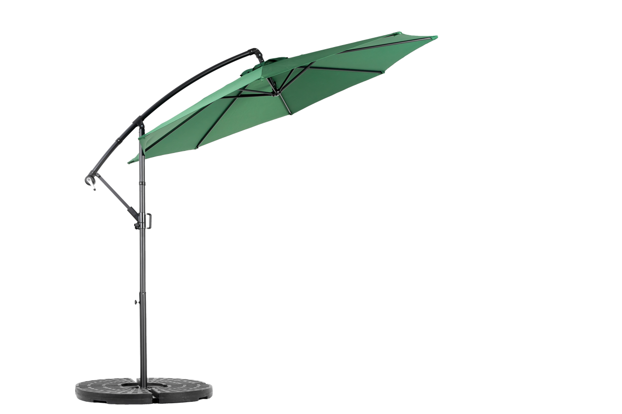 Best Choice Products 10ft Offset Hanging Market Patio Umbrella - Dark Green
