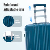 3-Piece ABS Spinner Wheel Luggage Set 20"/24"/28" Dark Blue