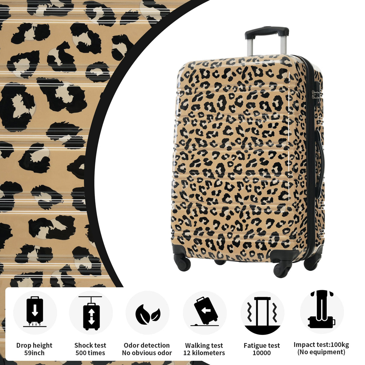 Hardshell Luggage Sets 3 pcs Spinner Suitcase with TSA Lock Lightweight Luggages