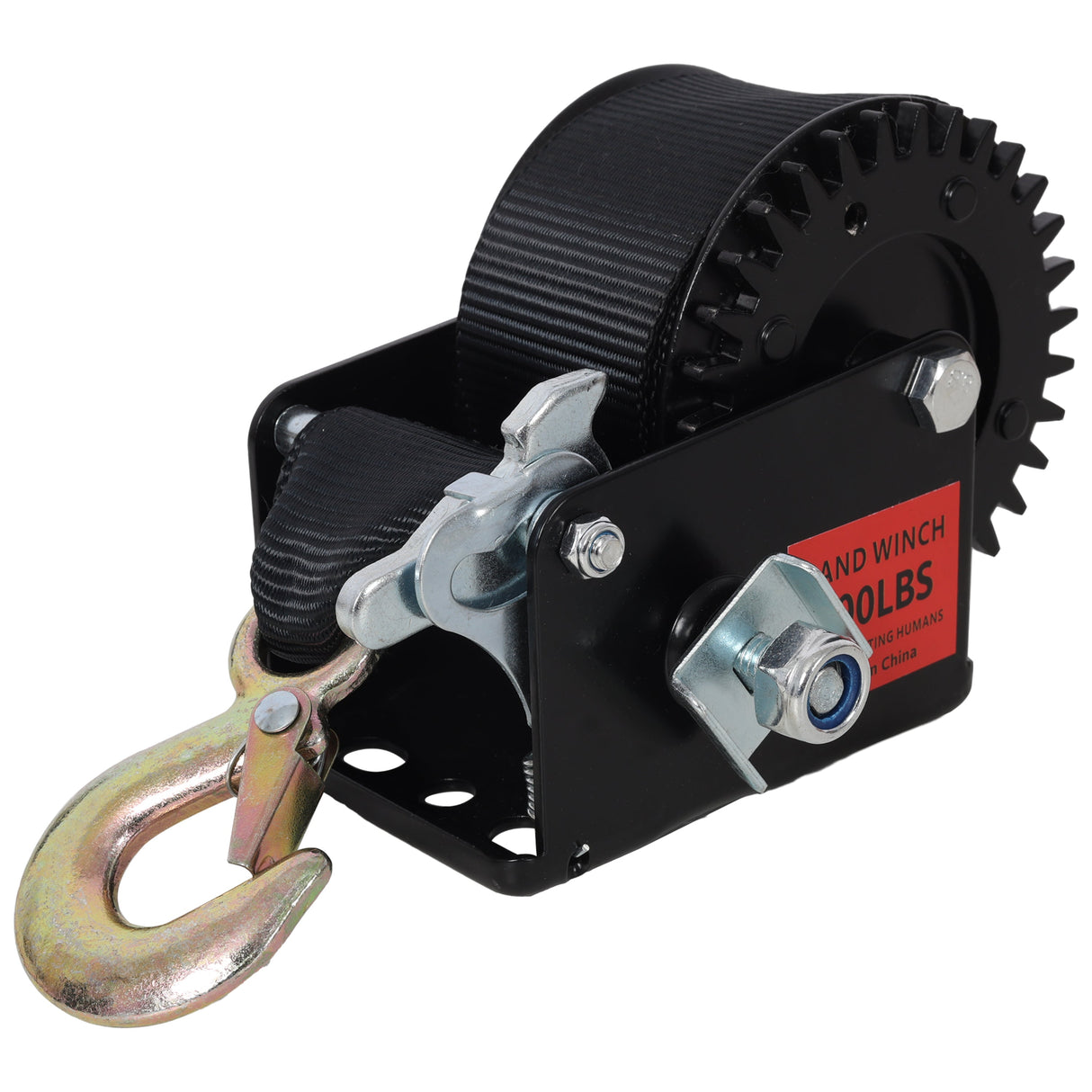 600LBS Hand Winch with 19.6FT Strap