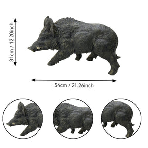 12.20' H x 21.26' L Resin Wild Boar Garden Statue