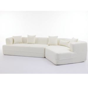 Modular Sofa Modern Minimalist Style Creamy-White
