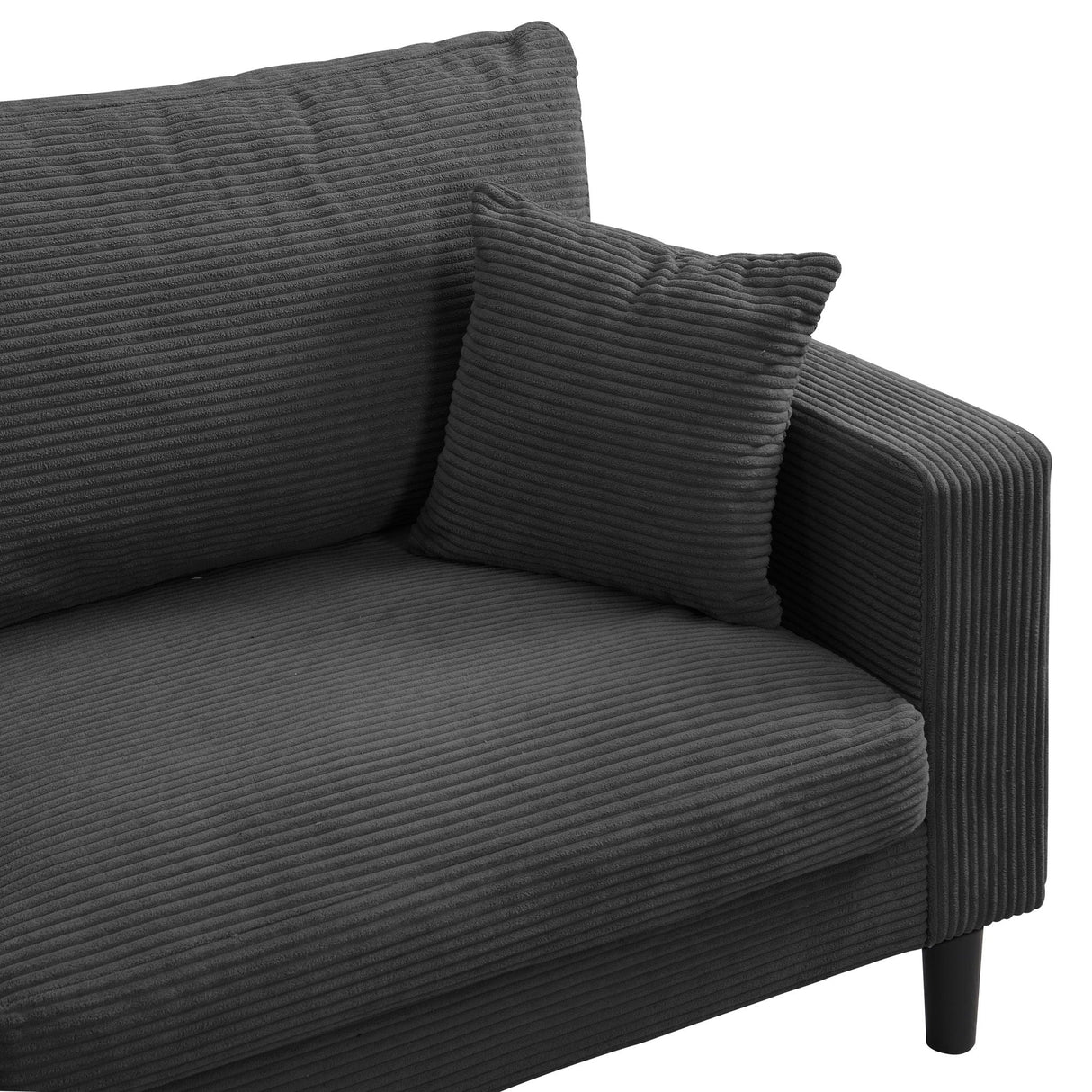 Modern Upholstered 2 Piece Sofa Set With 3 Seater And 2 Seater