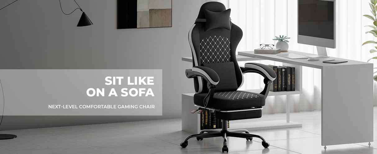 Gaming Chair with Massage and Ergonomic Design