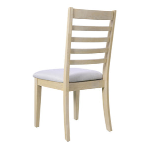 Upholstered Armless Chairs With High Ladder Back