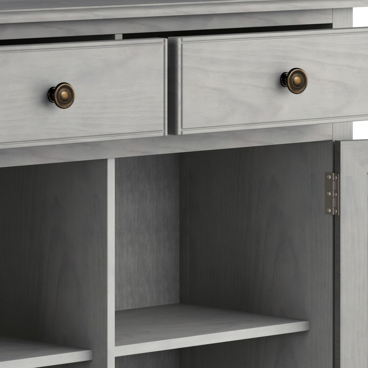 Connaught Handcrafted Entryway Storage Cabinet with Adjustable Shelves - Multiple Colors