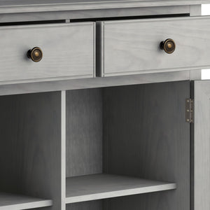 Connaught Handcrafted Entryway Storage Cabinet with Adjustable Shelves - Multiple Colors