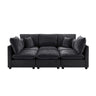 Modern U-Shaped Sectional Sofa with Storage Ottoman & USB Ports - Multiple Colors