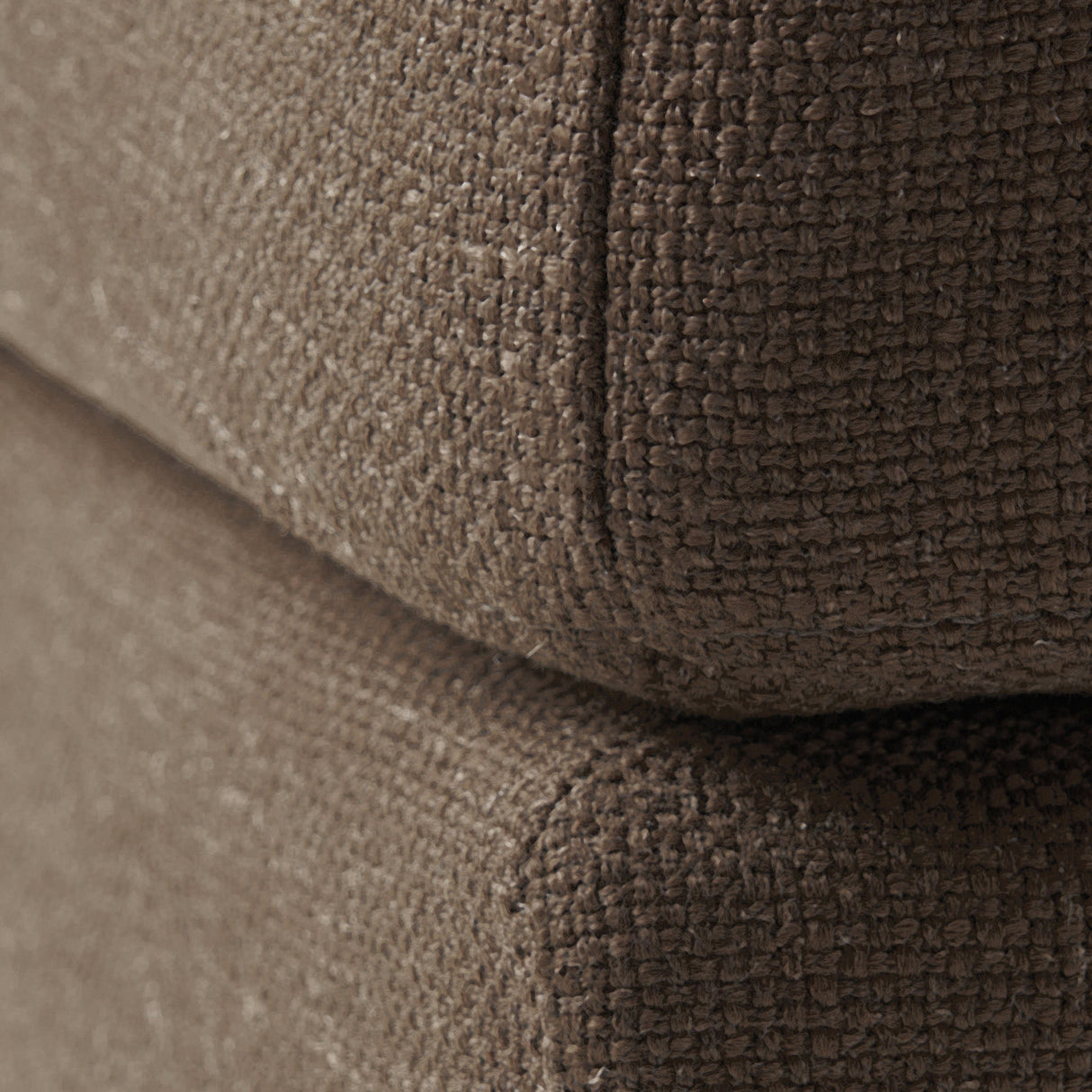Upholstered Ottoman, Chocolate