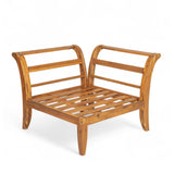 TOPMAX 6 Piece Patio Sofa Set in Acacia Wood