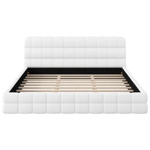 Upholstered Platform Bed With Headboard