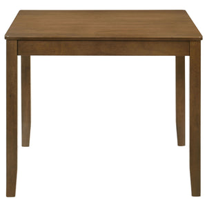 Parkwood 5-piece Square Dining Table Set Honey Brown