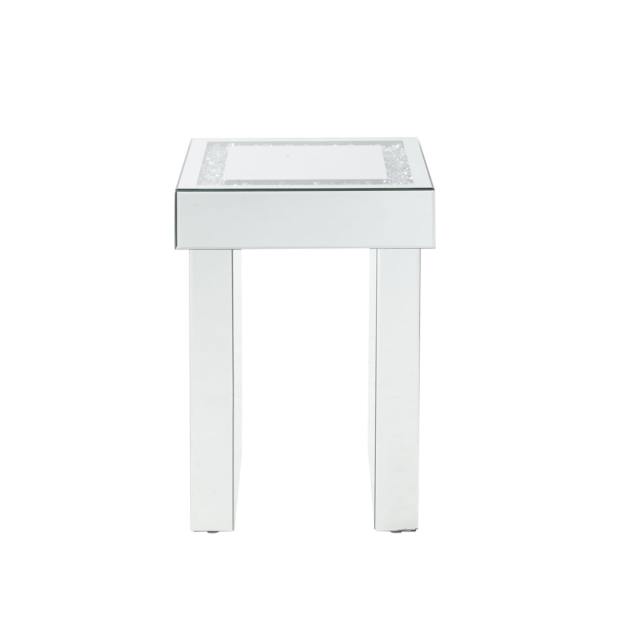 Noralie Mirrored & Faux Diamonds End Table