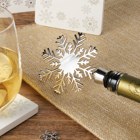 Holiday snowflake bottle stopper by twine ®