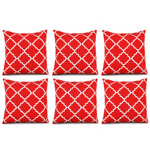 4 Pack Outdoor Pillow Covers - Water-Repellent Decorative Cushion Covers