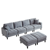 The Beverly Corduroy U-Shaped Sectional Sofa