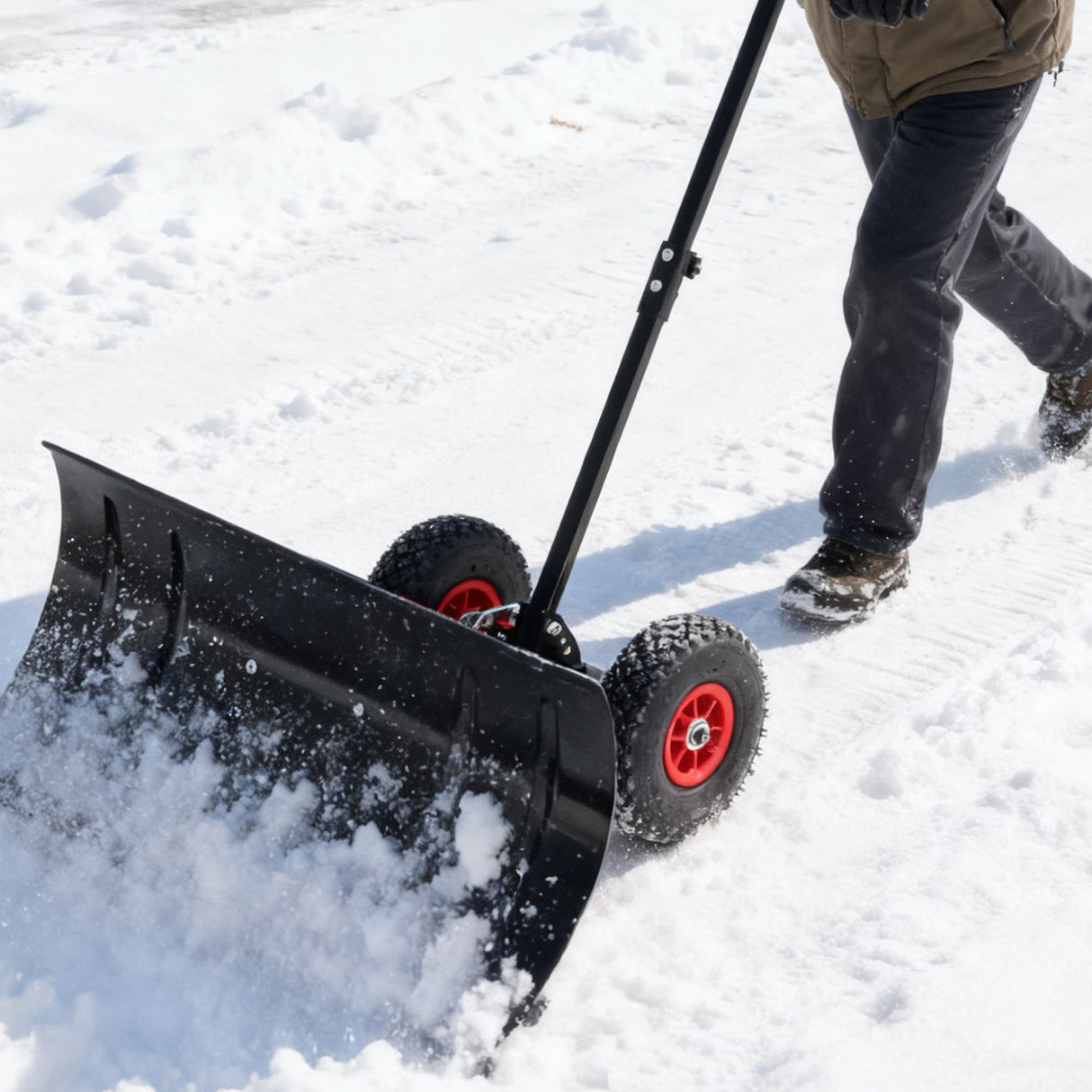 30" Wide Metal Snow Pusher