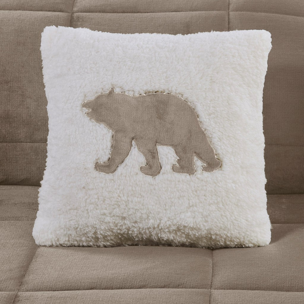 Full/Queen Plush to Sherpa Down Alternative Comforter Set