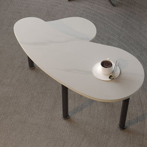Rotatable Cocktail Table With Solid Legs, 360 Degree Rotating