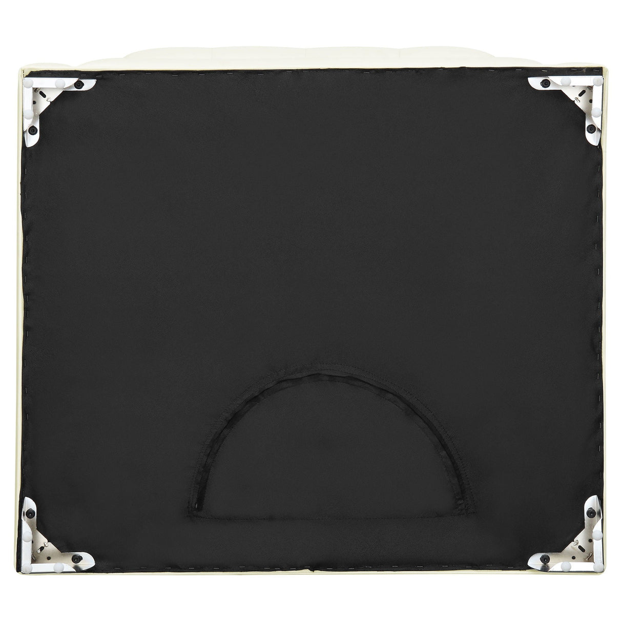 Cordelia - Square Ottoman - White