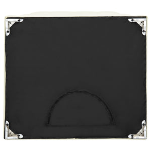 Cordelia - Square Ottoman - White