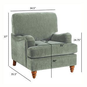 Candor - Arm Chair With English Roll Arms