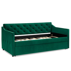 Daybed With Pop Up Trundle And USB Charging Armrest