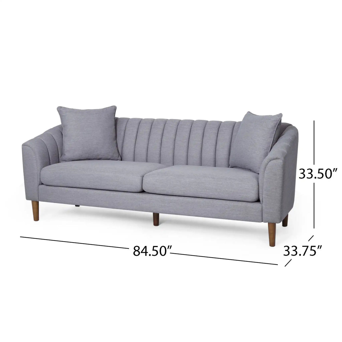 Contemporary 3 Seater Sofa With Accents