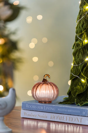 Set of 8 Glass Pumpkins