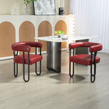 House hold contemporary designed upholstered accent/dining chair/barrel side chairs set of 2
