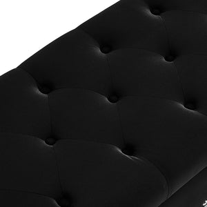 Tufted Bench with Storage