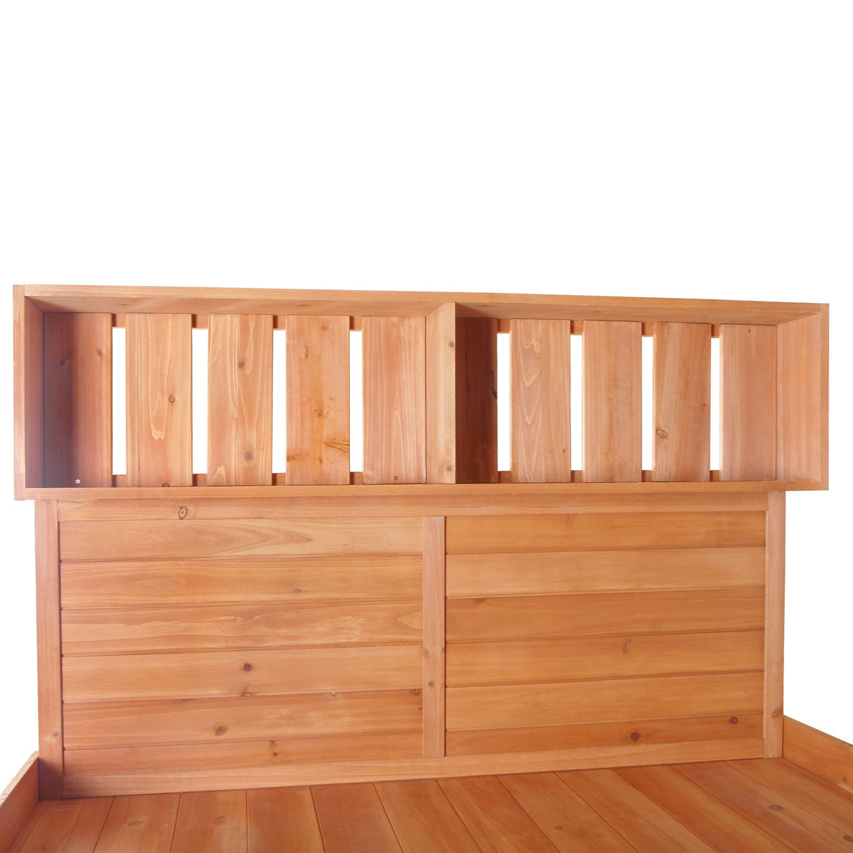 TOPMAX 65' Large Wooden Farmhouse Rustic Outdoor Potting Bench Table