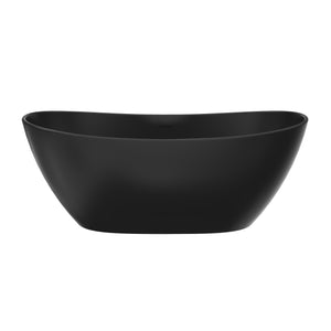 65 Inch Artificial Stone Solid Surface Freestanding Bathroom Bathtub