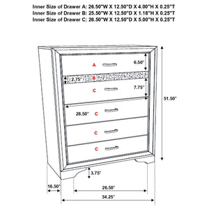 Annie - 5 Piece Bedroom Set