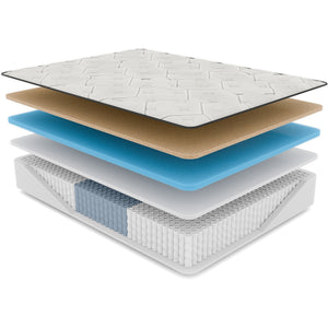 Diamond Cleo Cool Copper Memory Foam Hybrid Mattress - Queen 14" Firm