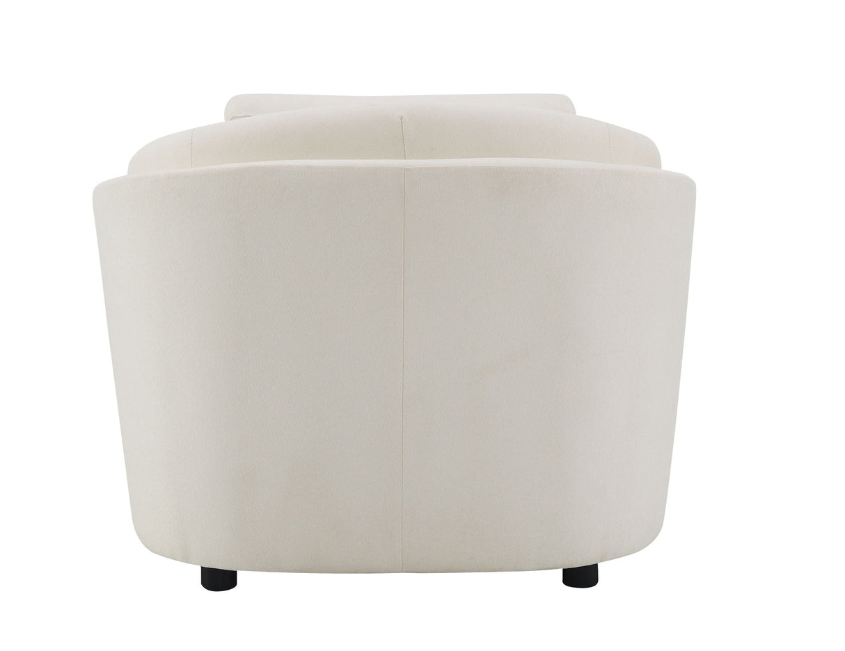 Mariko - 3 Piece Living Room Set Sofa Loveseat Chair - Beige