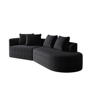 Upholstered Oversized Sectional Sofa - 4 Seater