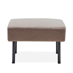 Modern L Shaped 3 Seater Sofa With Ottoman, Upholstered Couch For Small Spaces