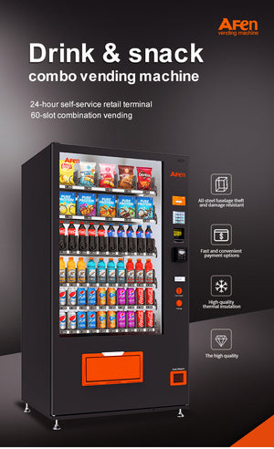 Snack & Drink Vending Machine with Credit Card Reader