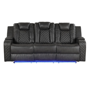 Benz - LED & Power Recliner With Adjustable Headrests And Ambient LED Lighting